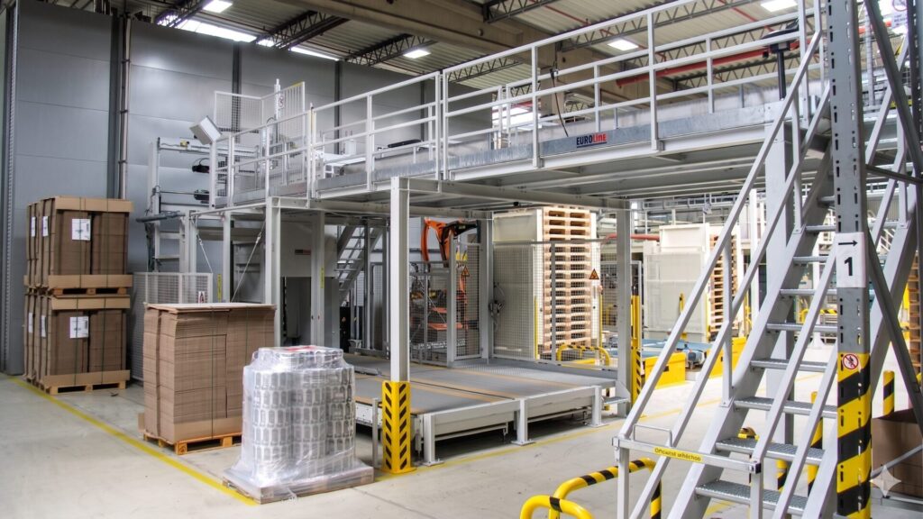 Automatischer EUROline Delus 1000 Depalettierer für Öldosen